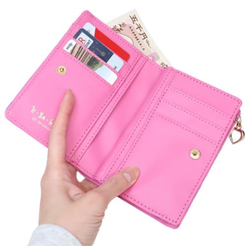 レア　ウサハナ　ビニール財布　平成レトロ　サンリオ 二つ折り財布 ウサハナ ファスナー札入 サンリオ アルディ プレゼント
