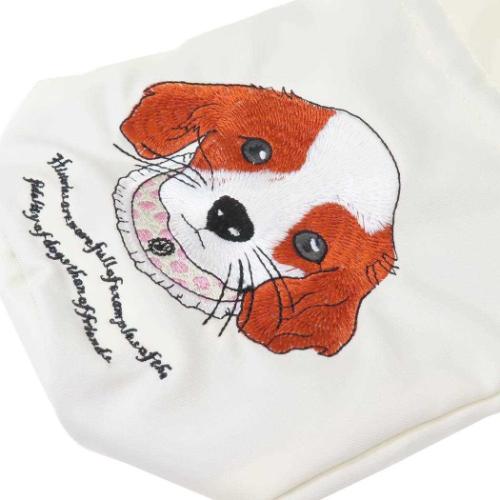 巾着袋 ドッグキンチャクポーチ WH CAVALIER いぬグッズ アミナコレクション 小物入れ