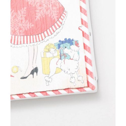 インテリアパネル クリスマスアートボード RETRO GIRL 北欧 アミナコレクション