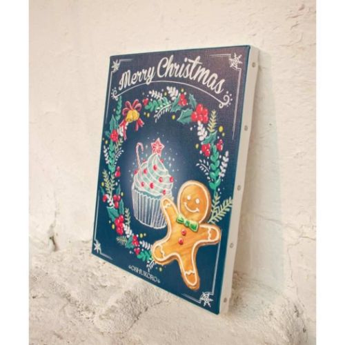 インテリアパネル クリスマスアートボード WREATH 北欧 アミナコレクション ヨーロッパ雑貨