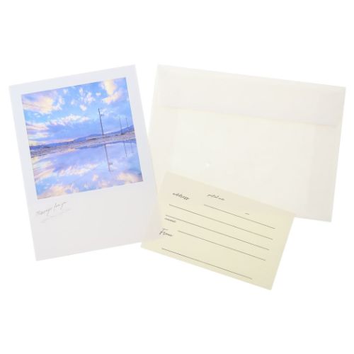 POSTCARD シアーポストカード 雪解け水が映し出す世界 Shota APJ 封筒付き おしゃれ