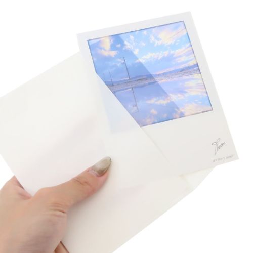 POSTCARD シアーポストカード 雪解け水が映し出す世界 Shota APJ 封筒付き おしゃれ