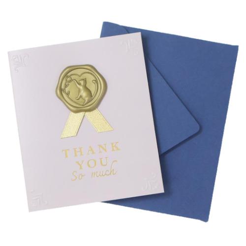 グリーティングカード シーリングミニカード サンキュー