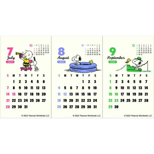 スヌーピー 令和6年暦 2024Calendar ピーナッツ キャラクター 卓上カレンダー2024年｜cinemacollection｜04