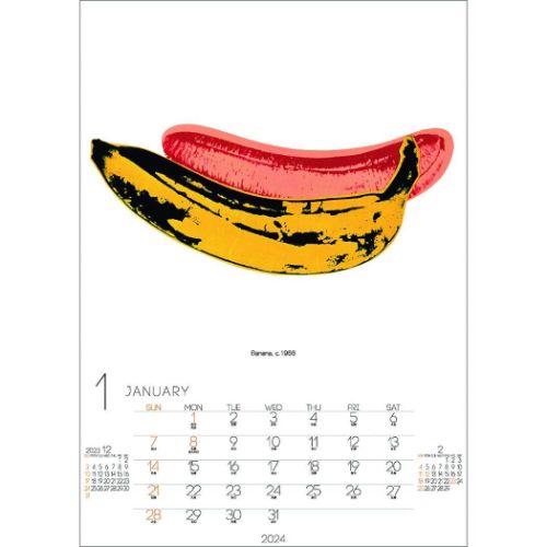 2024Calendar アンディ ウォーホル Andy Warhol 壁掛けカレンダー2024年 APJ