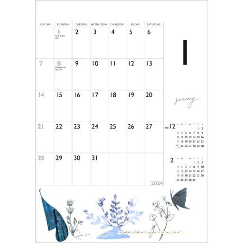 2024Calendar 吉尾良里 壁掛けカレンダー2024年 スケジュール APJ｜cinemacollection｜02