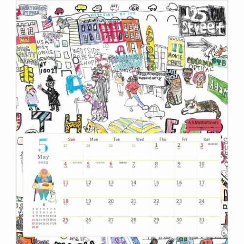 2025Calendar 壁掛けカレンダー2025年 久下貴史 MH 30角 スケジュール APJ 国内作家 アート インテリア