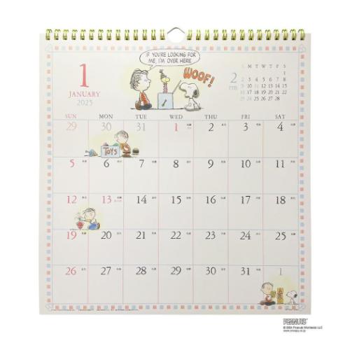 PEANUTS スヌーピー 令和7年暦 2025Calendar ピーナッツ