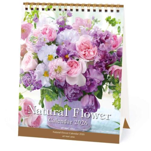 50％OFF】2026Calendar ナチュラルフラワー 卓上カレンダー2026年