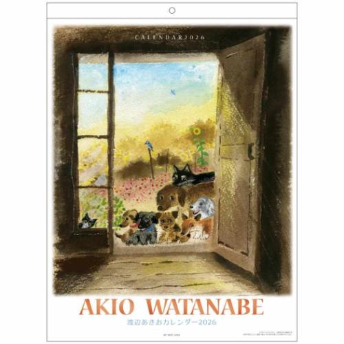 壁掛けカレンダー2026年 渡辺あきお わたなべあきお 2026Calendar APJ
