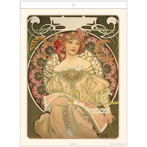 壁掛けカレンダー2026年 アルフォンス ミュシャ 2026Calendar APJ