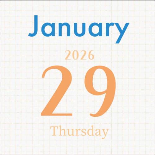 2026Calendar ミニチュア日めくり カラフル文字 卓上カレンダー2026年 APJ