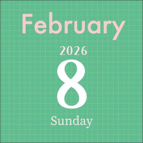 2026Calendar ミニチュア日めくり カラフル文字 卓上カレンダー2026年 APJ