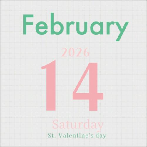 2026Calendar ミニチュア日めくり カラフル文字 卓上カレンダー2026年 APJ