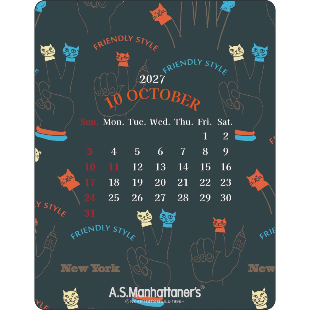 kuge takashi 2027Calendar アクリルマグネットクリップ 卓上
