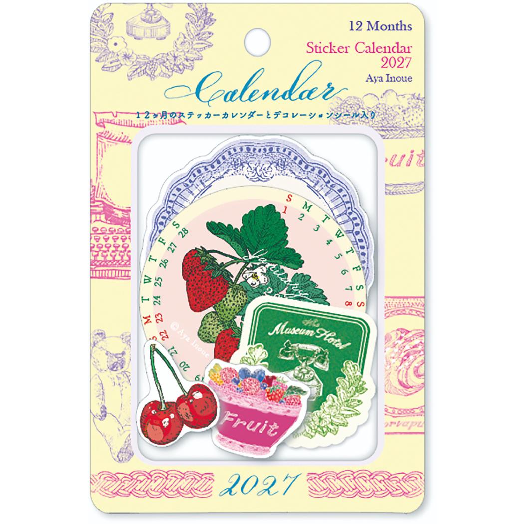 完売につき再入荷予定】いのうえ彩 2027Calendar ステッカーカレンダー