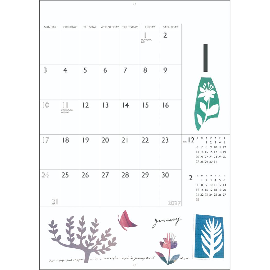 吉尾良里 2027Calendar 壁掛けカレ...の詳細画像1