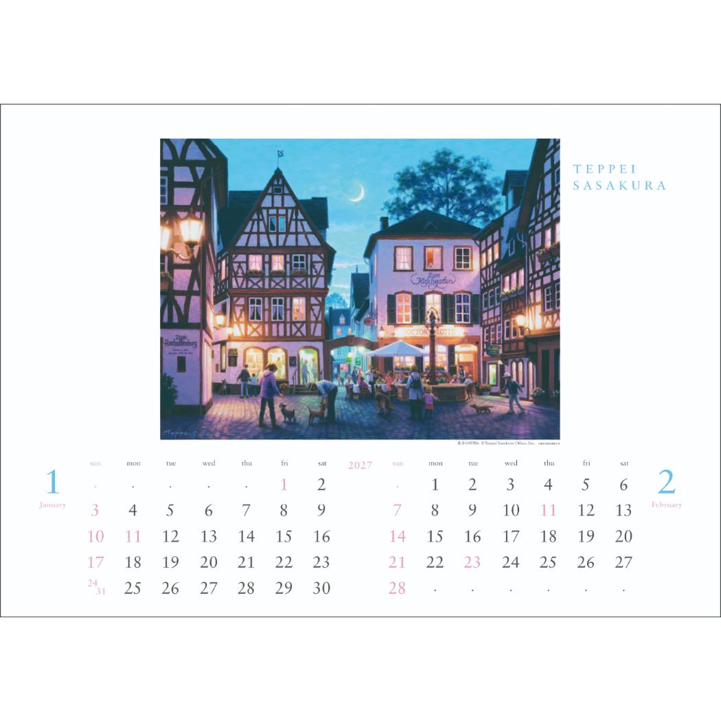 笹倉鉄平 2027Calendar 壁掛けカレ...の詳細画像1
