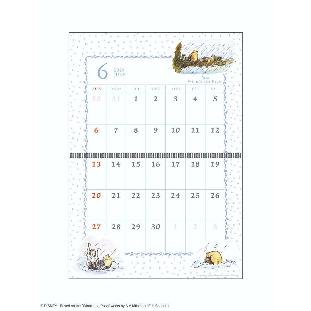 くまのプーさん 2027Calendar 壁掛...の詳細画像3