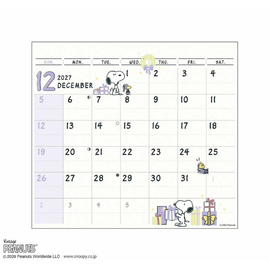 スヌーピー 2027Calendar 卓上カレ...の詳細画像4