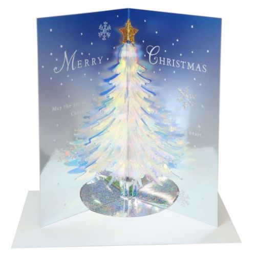 クリスマスカード Pop up Card series ホログラムハニカムカード