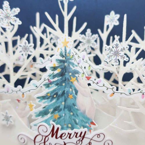 クリスマスカード Pop up card series クリスマスポップアップカード ポーラーベア APJ｜cinemacollection｜02