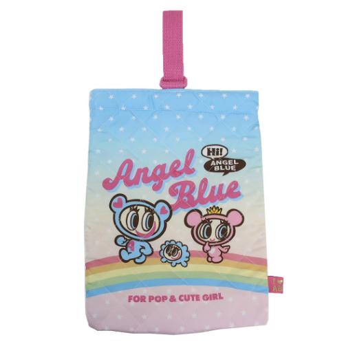 シューズバッグ キルトシューズバッグ エンジェルブルー アートウエルド 運動靴入れ キャラクター