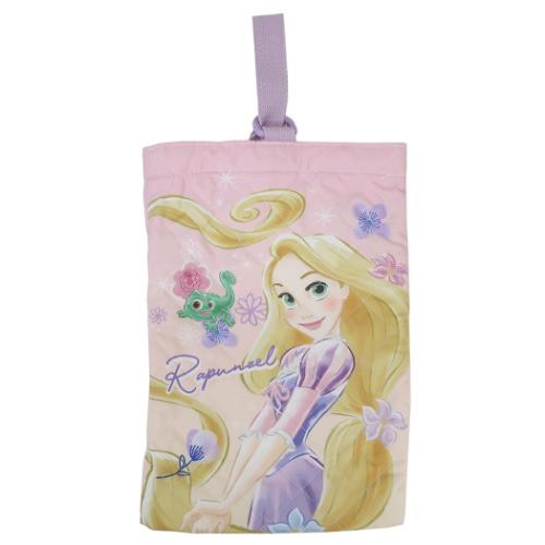 塔の上のラプンツェル グッズ キルト シューズバッグ ディズニープリンセス キャラクター 体育館靴かばん ラベンダー 新入学
