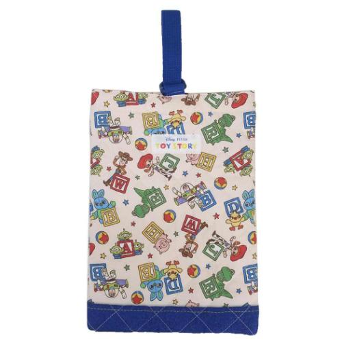 トイストーリー グッズ キルト シューズバッグ キャラクター 体育館靴かばん ベージュ 新入学 ディズニー