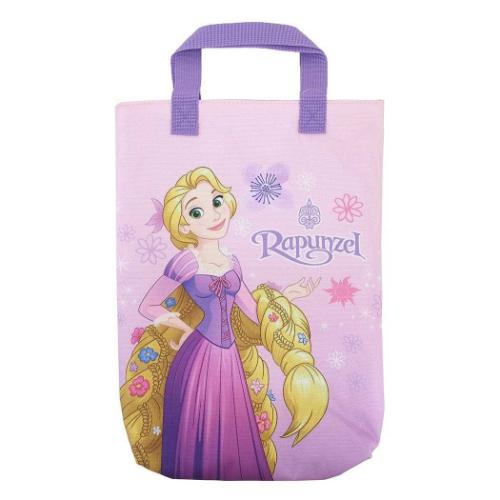 塔の上のラプンツェル 体育館靴かばん ディズニープリンセス シューズバッグ キャラクター パープル ポリエステルシリーズ 新入学