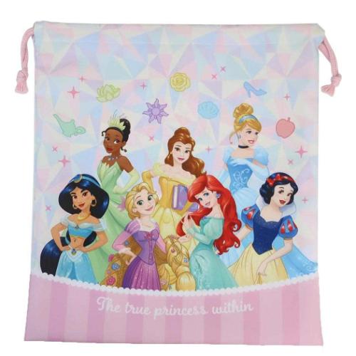 ディズニープリンセス キャラクター 巾着袋 巾着 大 ディズニー