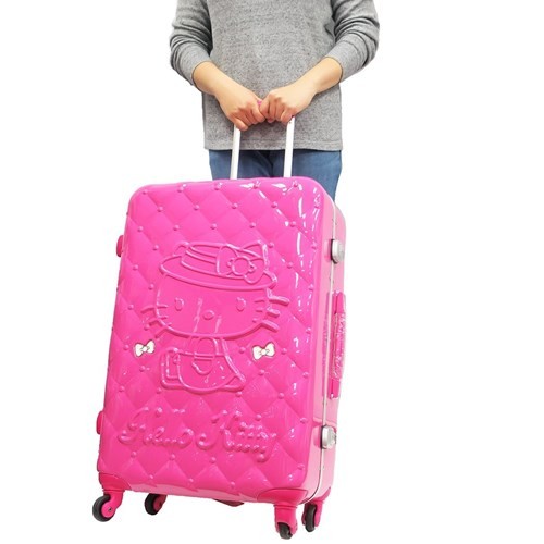 ちやすいア ハローキティ 66リットル サンリオ 海外旅行 バッグ スーツケース キャラクター グッズ キルティング