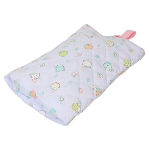 すみっコぐらし 体育館靴かばん サンエックス キルト シューズバッグ キャラクター 総柄 ラベンダー 新入学 アートウエルド