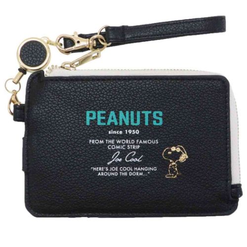 SNOOPY フラグメントケース パス＆コイン＆カードケース 黒