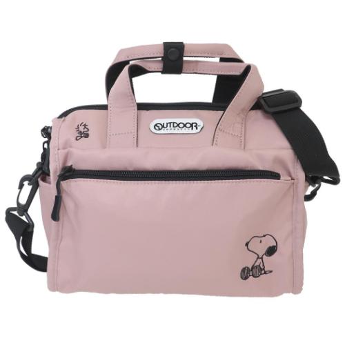 PEANUTS OUTDOORxスヌーピー ショルダーバッグ 2wayショルダー ピンク 
