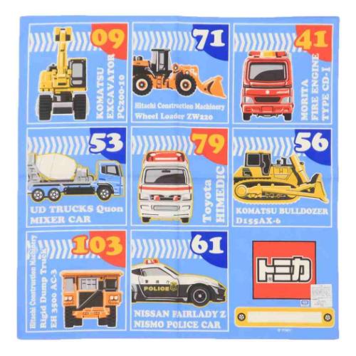 ランチクロス ナフキン 格子 トミカ TOMICA バンビーナ 入園入学準備雑貨 キャラクター