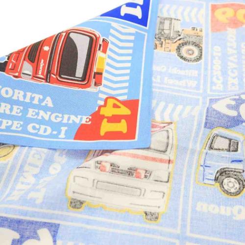 ランチクロス ナフキン 格子 トミカ TOMICA バンビーナ 入園入学準備雑貨 キャラクター