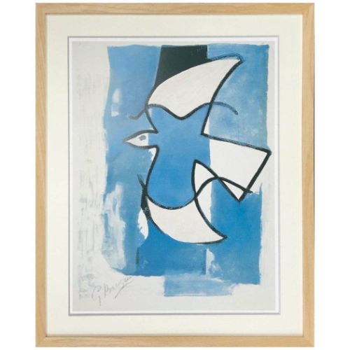 アートポスター ジョルジュ・ブラック Georges Braque L'oiseaux bleu et gris 美工社