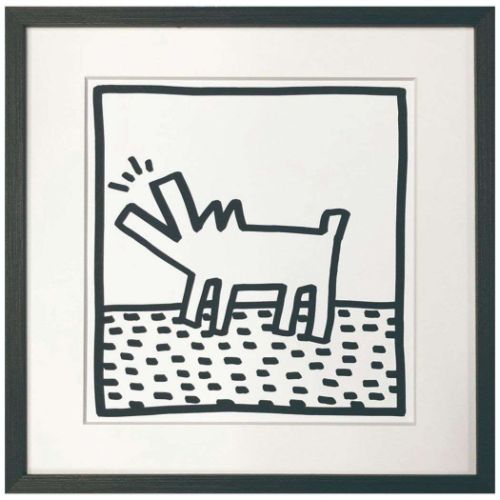 Keith Haring キースヘリング アートポスター 美工社 Untitled(barking dog)