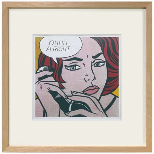 アートポスター Roy Lichtenstein リキテンシュタイン Ohhh...Alright... 美工社 額付き