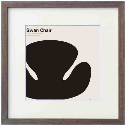 Toshiaki Yasukawa 安川敏明 アートポスター 美工社 Swan Chair