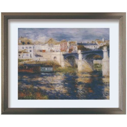 アートポスター ルノワール Pierre-Auguste Renoir Bridge at Chatou 額付き