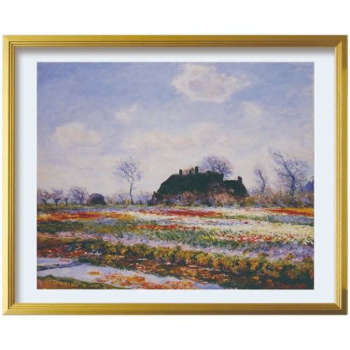 アートポスター クロード・モネ Claude Monet Tulip fields at Sassenheim 額付き｜cinemacollection