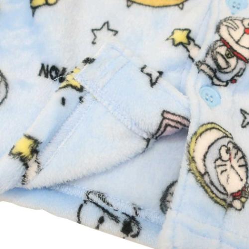 アイムドラえもん グッズ キッズファッション アニメキャラクター 総柄長袖ニットシャツ サックス