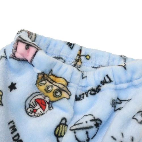 アイムドラえもん グッズ キッズファッション アニメキャラクター 総柄長袖ニットシャツ サックス