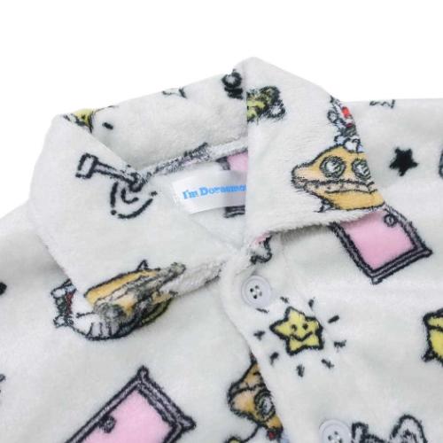 アイムドラえもん 総柄長袖ニットシャツ サンリオ キッズファッション アニメキャラクター グレー