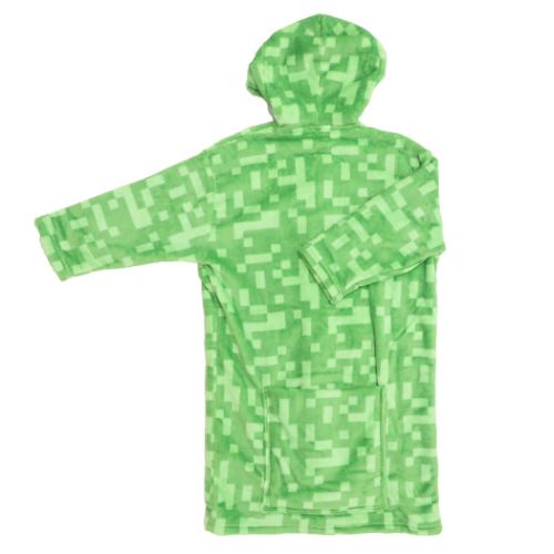 マインクラフト グッズ 防寒着 ゲームキャラクター 着る毛布 ミンクフリースパーカ グリーン