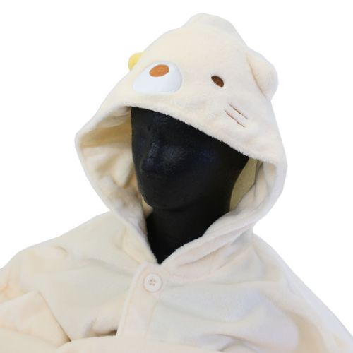 すみっコぐらし キャラクター 防寒着 着る毛布 ミンクフリースパーカ アイボリー サンエックス