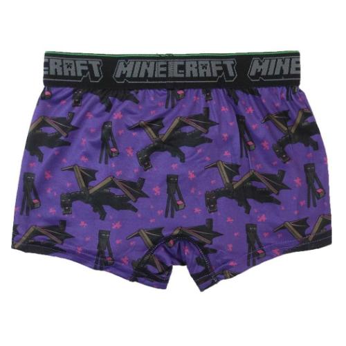 子供用下着 男児ボクサーブリーフ マインクラフト Minecraft パープル カイタックファミリー