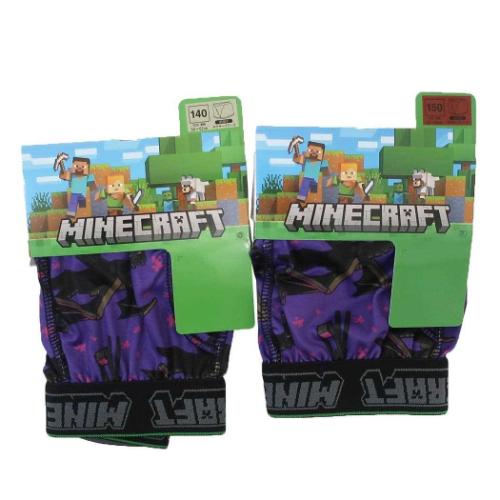 子供用下着 男児ボクサーブリーフ マインクラフト Minecraft パープル カイタックファミリー